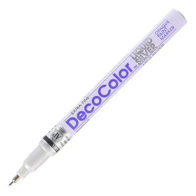 Marvy Deco Color Opaque Paint Marker Boya Markör Extra İnce Gümüş