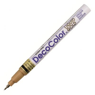 Marvy Deco Color Opaque Paint Marker Boya Markör Extra İnce Altın