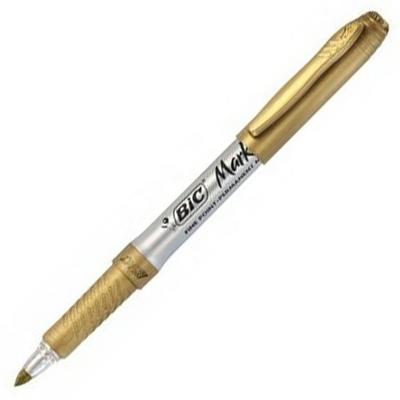 Bic Marking Permanent Marker Fine Point Metallic Gold