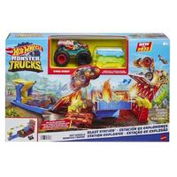 Hot Wheels Monster Trucks Hfb12 Patlama İstasyonu Oyun Seti