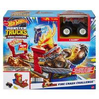 Hot Wheels Monster Trucks Hnb90 Fire Crash Challenge