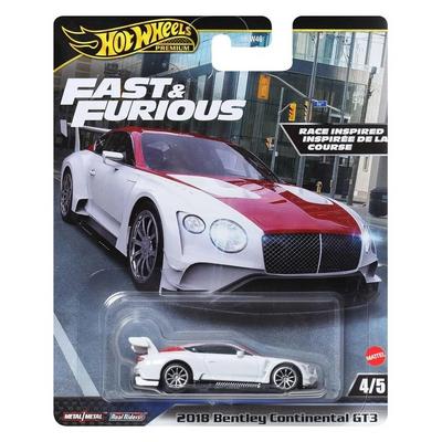 Hot Wheels Premium Fast & Furious Hvr63 2018 Bentley Continental Gt3