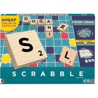 Mattel Scrabble Kelime Oyunu 2 Oyun 1 Arada