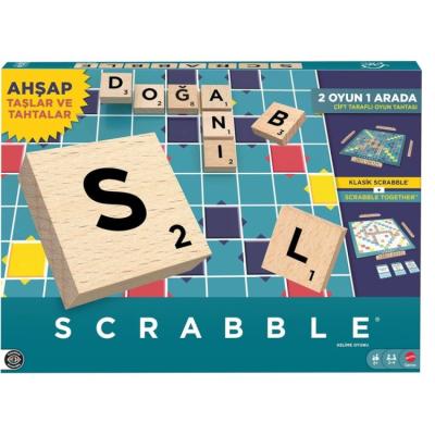 Mattel Scrabble Kelime Oyunu 2 Oyun 1 Arada