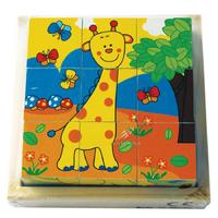 Ahşap Küp Puzzle Hayvanlar