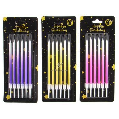 İnce Pasta Mumu 6'Lı Paket