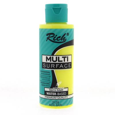 Rich Professional Multi Surface Akrilik Boya 120Cc 2128 Açık Sarı