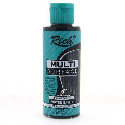 Rich Professional Multi Surface Akrilik Boya 120Cc 2238 Siyah