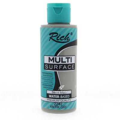 Rich Professional Multi Surface Akrilik Boya 120Cc 2242 Antik Gri