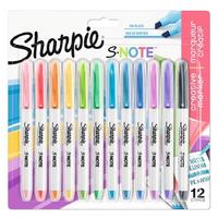 Sharpie S-Note Kreatif Kesik Uçlu Permanent Marker 12 Renk
