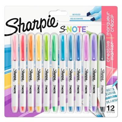 Sharpie S-Note Kreatif Kesik Uçlu Permanent Marker 12 Renk