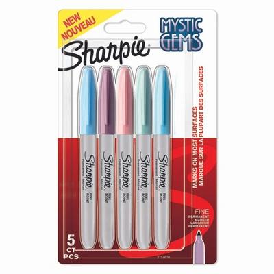 Sharpie Permanent Marker Fine Set Mystic Gems  5 Renk