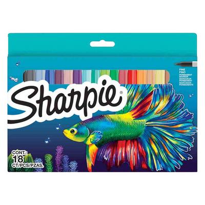 Sharpie Permanent Marker Fine Set Balık 18 Renk
