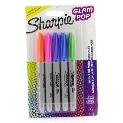 Sharpie Permanent Marker Glam Pop 5'Li Set