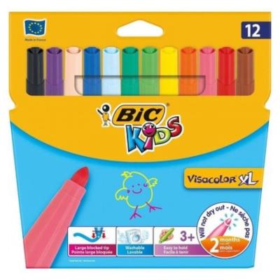 Bic Kids Visacolor Xl Yıkanabilir Jumbo Keçeli Kalem 12'Li