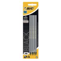 Bic Evolution Black Siyah Lata Kurşun Kalem Hb 4'Lü Paket