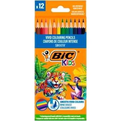 Bic Kids Smooth Kuru Boya Kalemi 12'Li