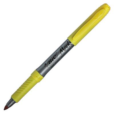 Bic Marking Permanent Marker Fine Point Yellow Blaze