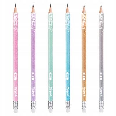 Maped Black Peps Deco Glitter Silgili Kurşun Kalem (Adet)