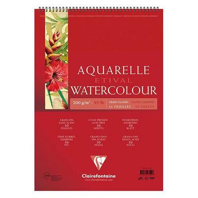 Clairefontaine Etival Classic Sulu Boya Defteri 300Gr A5 30 Yaprak