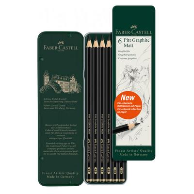 Faber-Castell Pitt Graphite Matt Dereceli Kalem Seti 6'Lı