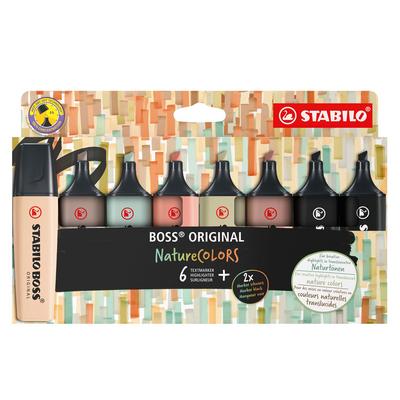 Stabilo Boss Original Fosforlu Kalem Nature Colors 8 Renk Set 70/8-2-1