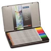 Staedtler Karat Aquarell Sulu Kuru Boya Metal Kutu 12 Renk