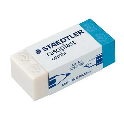 Staedtler Rasoplast Combi 526 Bt30 Mavi-Beyaz Silgi Küçük