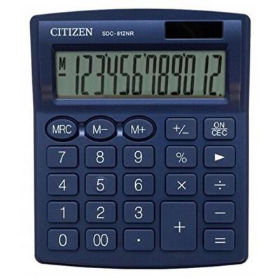 Citizen Sdc-812Nr Hesap Makinesi Mavi