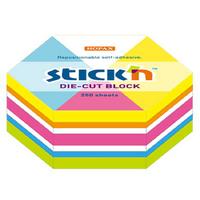 Hopax Stıck'n 21827 Yapışkanlı Altıgen Blok Neon 250 Yaprak