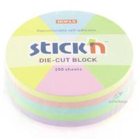 Hopax Stıck'n 21829 Yapışkanlı Yuvarlak Blok Pastel 250 Yaprak