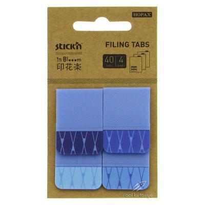 Hopax Stıck'n Yapışkanlı Ayraç Desenli C743 Blue