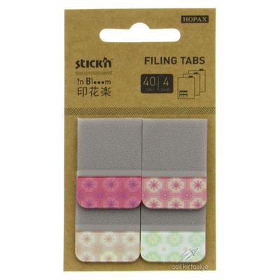 Hopax Stıck'n Yapışkanlı Ayraç Desenli C745 Flowers