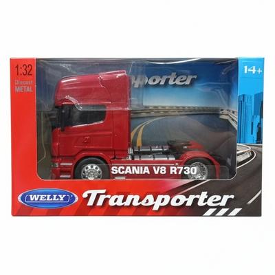 Welly Transporter Çekici 1:32 Ölçek Metal Scania V8 R730