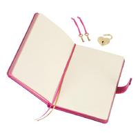 Victoria's Journals Hush Hush Kilitli Defter Kutulu 13X18 Çizgili Metalik Pembe