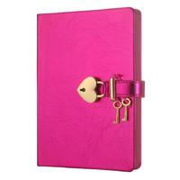 Victoria's Journals Hush Hush Kilitli Defter Kutulu 13X18 Çizgili Metalik Pembe