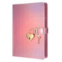 Victoria's Journals Hush Hush Kilitli Defter Kutulu 13X18 Çizgili Metalik Lila