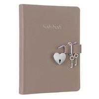 Victoria's Journals Hush Hush Kilitli Defter 13X18 Çizgili Bej