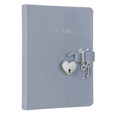 Victoria's Journals Hush Hush Kilitli Defter 13X18 Çizgili Mavi