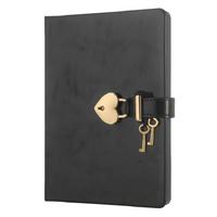 Victoria's Journals Hush Hush Kilitli Defter Kutulu 13X18 Çizgisiz Metalik Siyah