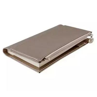 Victoria's Journals Zipco Soft Cover Defter 9,6X16,6 Çizgili Altın Gül