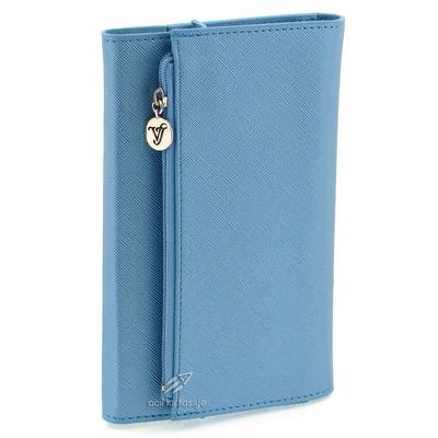 Victoria's Journals Zipco Flap Soft Cover Defter 9,6X16,6 Çizgili Açık Mavi