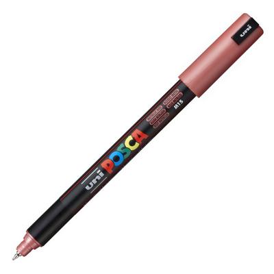 Uni Posca Su Bazlı Poster Markörü Pc-1Mr 0,7Mm Sivri Uçlu Metalik Kırmızı