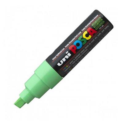 Uni Posca Su Bazlı Poster Markörü Pc-8K 8,0Mm Kesik Uçlu Açık Yeşil