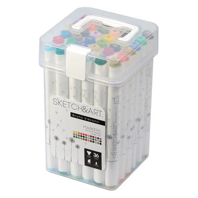 Bruno Visconti Sketch&Art Çift Taraflı Marker Kalem Seti 36'Lı