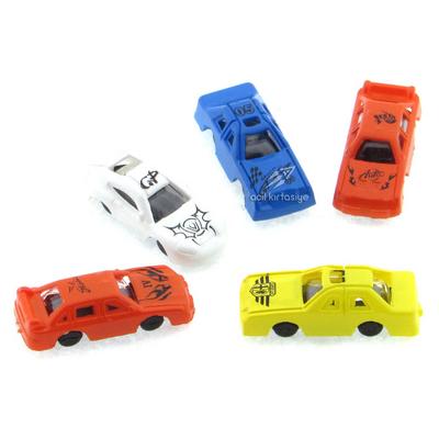 Plastik Figür Araba 2,5Cm 5 Adet