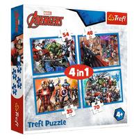 Trefl 34310 Puzzle Yapboz Avangers 4'Lü