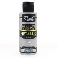 Rich Professional Multi Surface Akrilik Boya 120Cc 6502 Metalik Gümüş