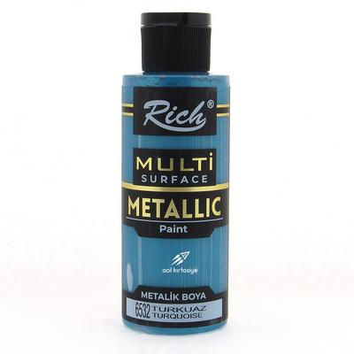 Rich Professional Multi Surface Akrilik Boya 120Cc 6532 Metalik Turkuaz