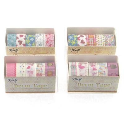 Maxx Washi Tape Tp-4 Desenli Bant 5'Li Set
